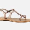 Women Les Tropéziennes par M Belarbi | Les Tropeziennes Par M Belarbi - Hamat Metal Bronze Sandals On Labotte