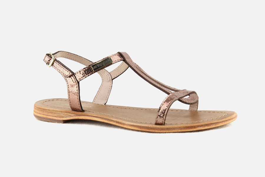 Women Les Tropéziennes par M Belarbi | Les Tropeziennes Par M Belarbi - Hamat Metal Bronze Sandals On Labotte