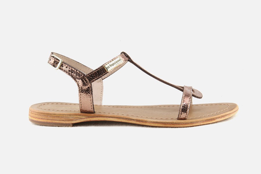 Women Les Tropéziennes par M Belarbi | Les Tropeziennes Par M Belarbi - Hamat Metal Bronze Sandals On Labotte
