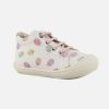 Girls Naturino | Naturino - Cocoon Blanc Coccinelles Lace-Up Boots On Labotte