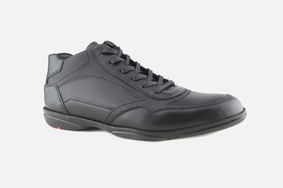 Men LLOYD | Lloyd - Basil Black Lace-Up Boots On Labotte