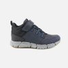 Boys Geox | Geox - Flexyper Abx Navy Velcro Shoes On Labotte