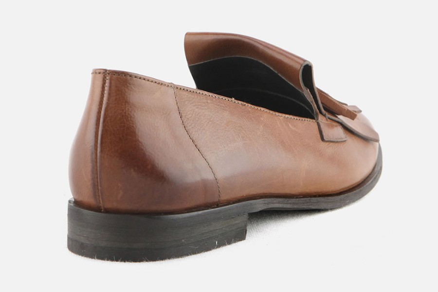 Women Paul Green | Paul Green - Panorama Cognac Loafers On Labotte