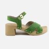 Women Scholl | Scholl - Pescura Cate Green Sandals On Labotte