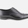 Men Crockett & Jones | Crockett & Jones - Lonsdale Black Oxfords On Labotte