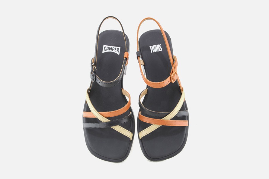 Women Camper | Camper - Dana Twins Sandale Noir Sandals On Labotte