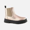Girls Lunella | Lunella - Lola Rosa Metallic Ankle Boots On Labotte