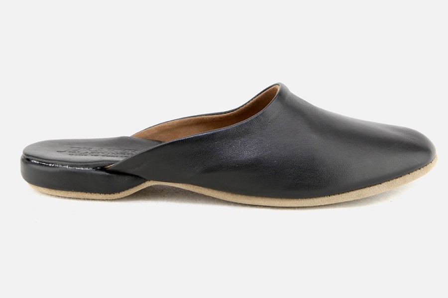 Men Draper | Draper - Buckingham Black Low Slippers On Labotte