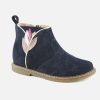 Girls Pom d'Api | Pom D'Api - City Flora Marine Ankle Boots On Labotte