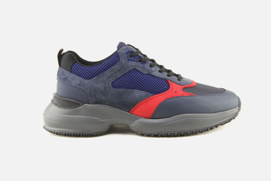 Men Hogan | Hogan - Hogan Interaction New Blue Sneakers On Labotte