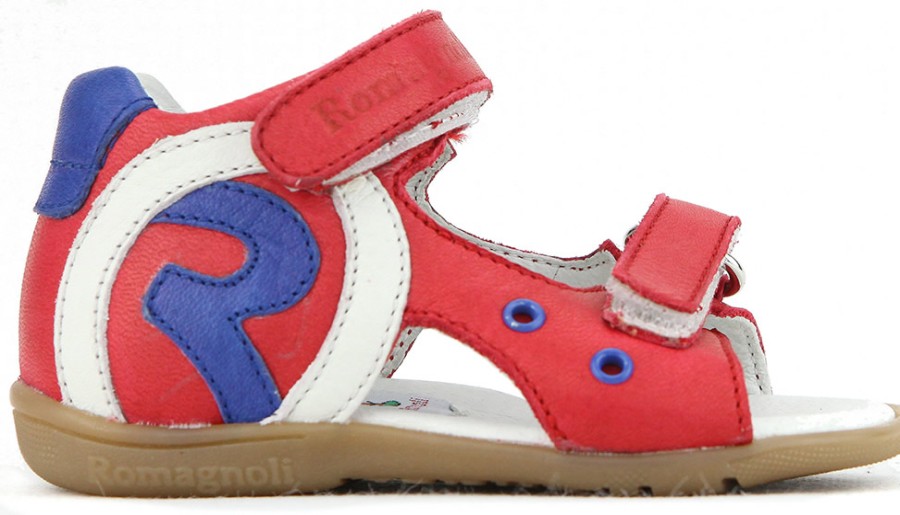 Boys Romagnoli | Romagnoli - Merlin Rouge Sandals On Labotte