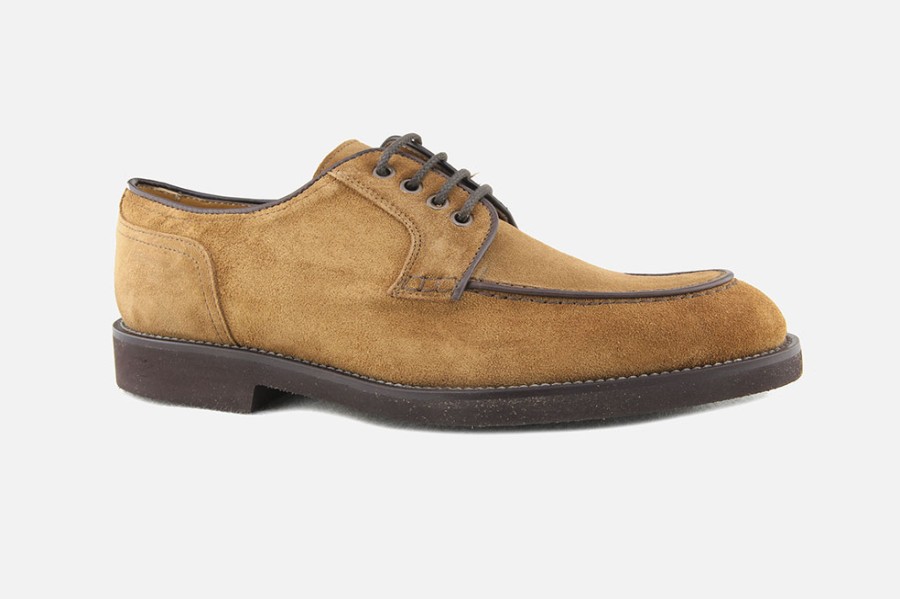 Men Calpierre | Calpierre - Roseau Ocra Vintage Derbies On Labotte