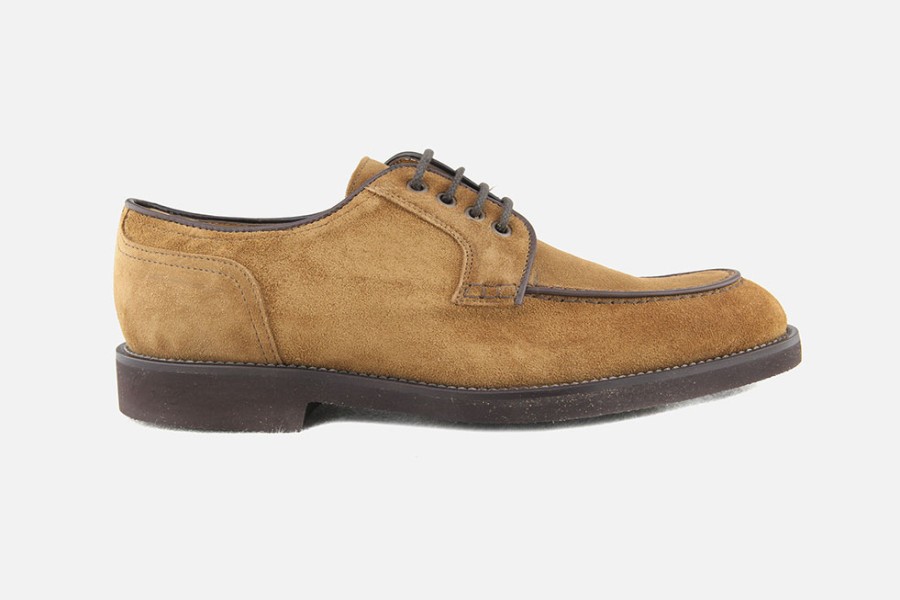 Men Calpierre | Calpierre - Roseau Ocra Vintage Derbies On Labotte