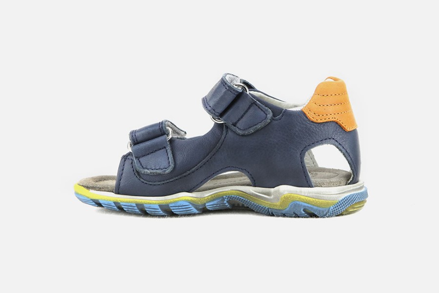 Boys Romagnoli | Romagnoli - Nicosie Bleu Soleil Sandals On Labotte
