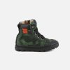 Girls Romagnoli | Romagnoli - Kamo Vert Lace-Up Boots On Labotte