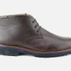 Men Mephisto | Mephisto - Berto Brown Lace-Up Boots On Labotte