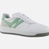 Women Hogan | Hogan - Hogan H630 Blanc Et Vert Sneakers On Labotte