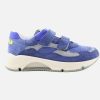 Boys Rondinella | Rondinella - Farrell Scratch Bleu Velcro Shoes On Labotte