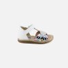 Girls Shoo Pom | Shoo Pom - Tity Rainbow Blanc Sandals On Labotte