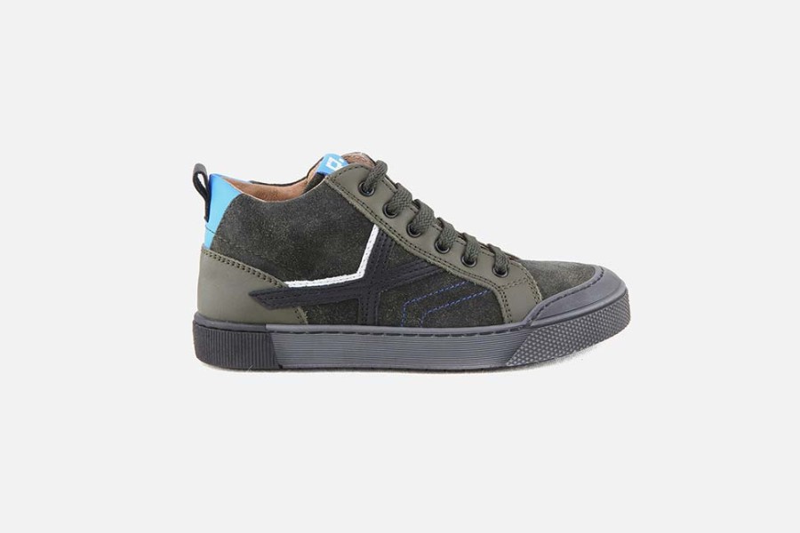 Boys Romagnoli | Romagnoli - Martin Kaki Lace-Up Boots On Labotte