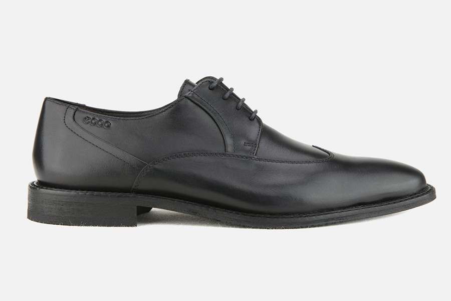 Men Ecco | Ecco - Houston Noir Derbies On Labotte