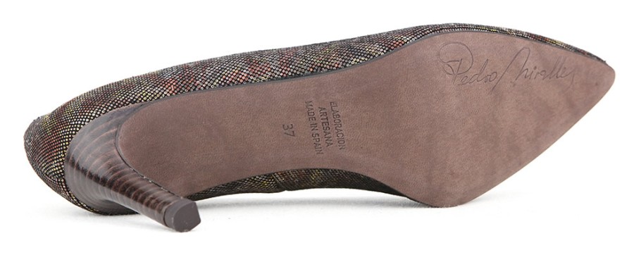 Women Pedro Miralles | Pedro Miralles - Melisande Imp Marron Pumps On Labotte