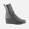 Women Arche | Arche - Larazo Noir Silver Ankle Boots On Labotte