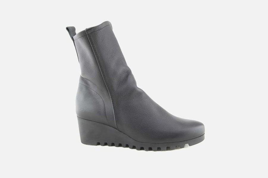 Women Arche | Arche - Larazo Noir Silver Ankle Boots On Labotte