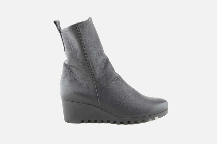 Women Arche | Arche - Larazo Noir Silver Ankle Boots On Labotte
