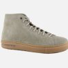 Women Birkenstock | Birkenstock - Bend Mid Decon Gray Taupe Lace-Up Boots On Labotte