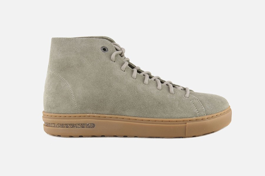 Women Birkenstock | Birkenstock - Bend Mid Decon Gray Taupe Lace-Up Boots On Labotte