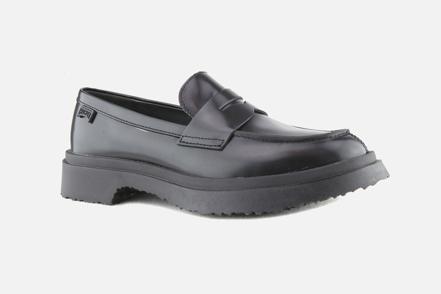 Women Camper | Camper - Walden Moc Black Loafers On Labotte