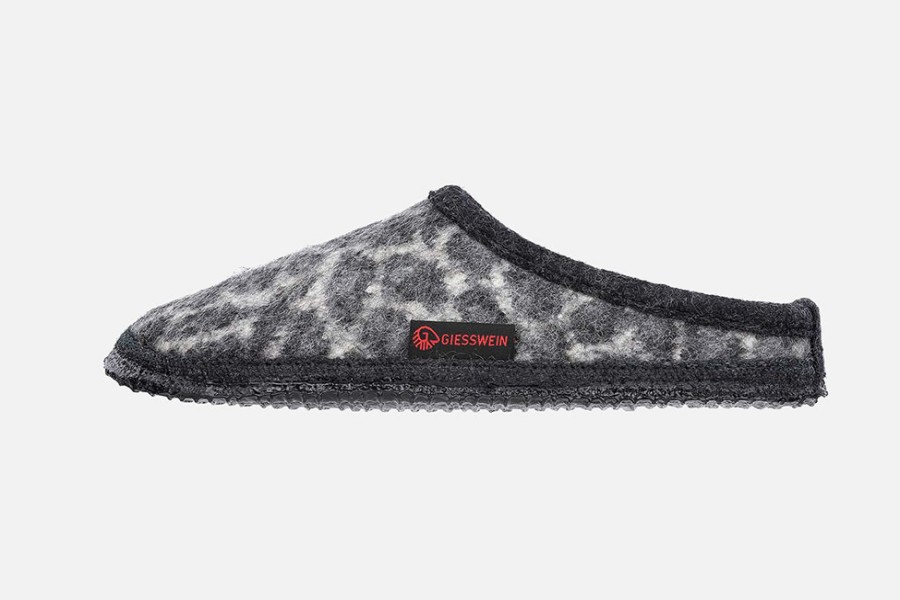 Women Giesswein | Giesswein - Cheeta Grey Low Slippers On Labotte
