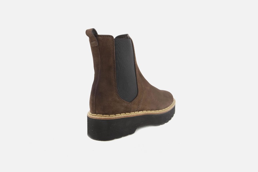 Women Tod's | Tod'S - Tods Chelsea 80 Daim Marron Ankle Boots On Labotte