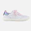 Girls Romagnoli | Romagnoli - Lilas Blanc Rainbow Lace-Up Shoes On Labotte