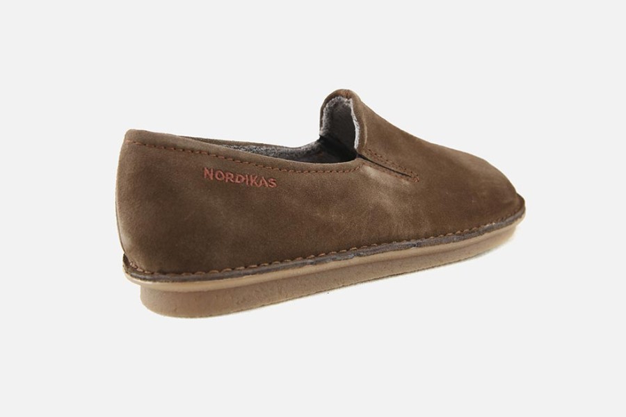 Men Nordikas | Nordikas - Tranquillos D Taupe Low Slippers On Labotte