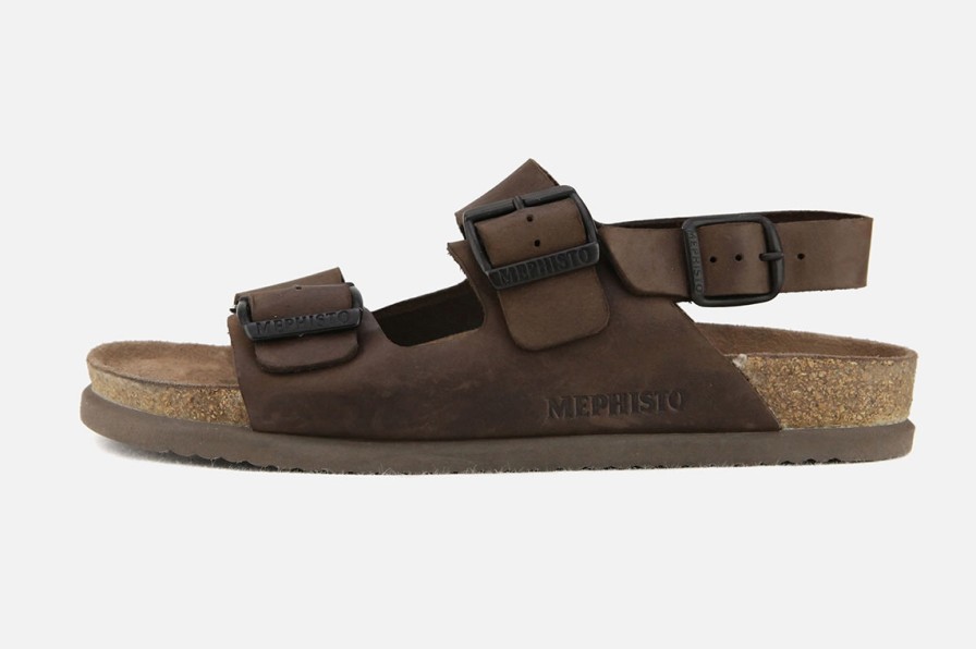 Men Mephisto | Mephisto - Nardo Marron Sandals On Labotte