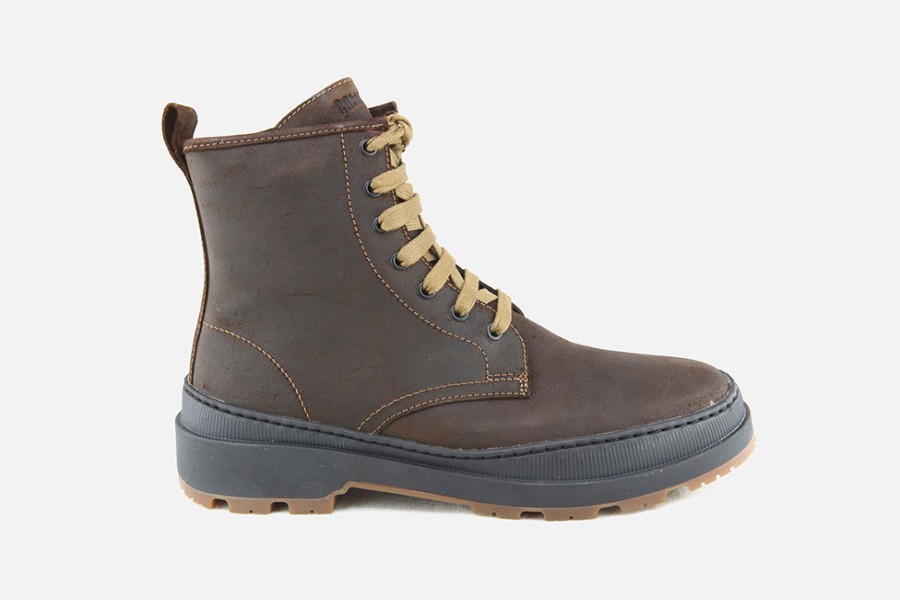 Men Camper | Camper - Brutus Trek Faro Brown Lace-Up Boots On Labotte