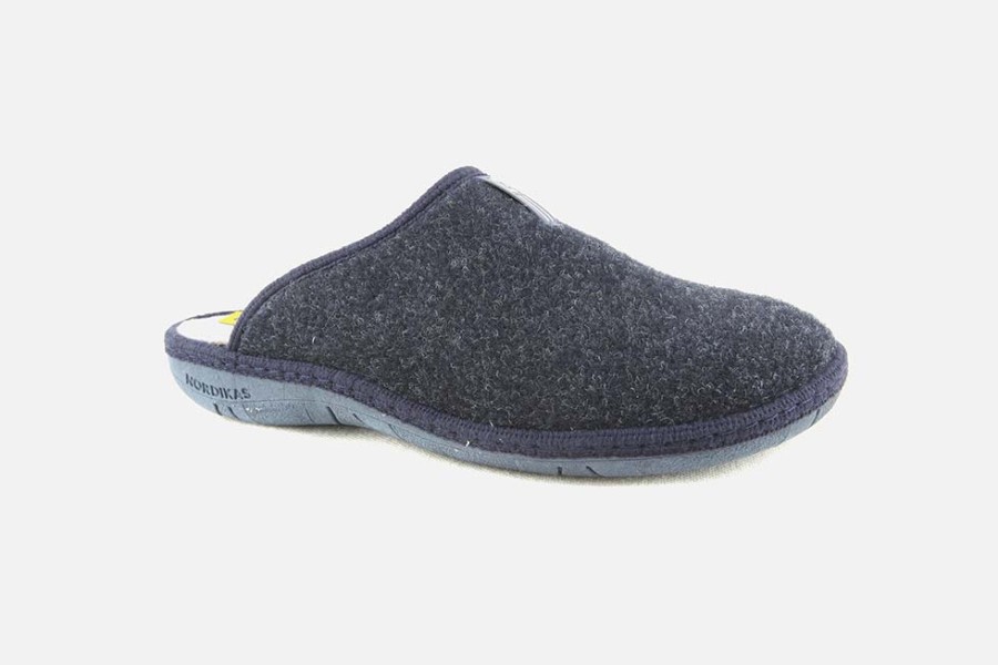 Men Nordikas | Nordikas - Isba Blue Man Low Slippers On Labotte