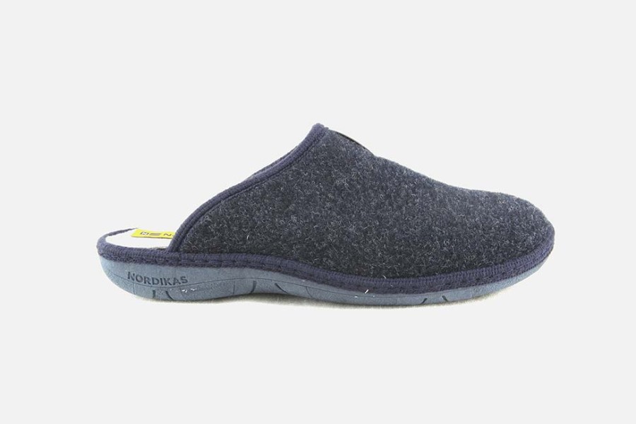 Men Nordikas | Nordikas - Isba Blue Man Low Slippers On Labotte