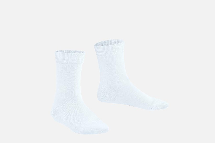 Girls Falke | Falke - Family Blanc Socks On Labotte