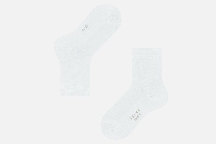 Girls Falke | Falke - Family Blanc Socks On Labotte