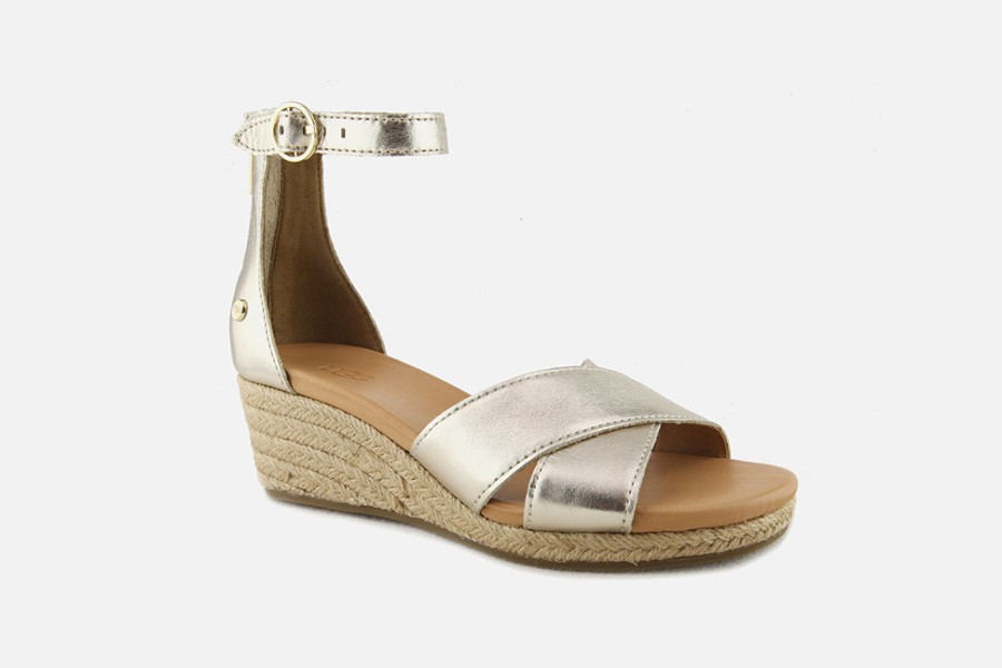 Women UGG | Ugg - Eugenia Sandale Pale Gold Sandals On Labotte