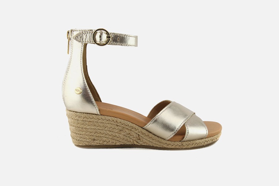 Women UGG | Ugg - Eugenia Sandale Pale Gold Sandals On Labotte