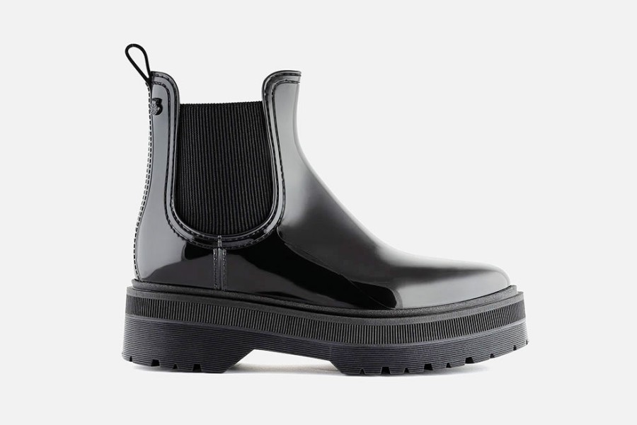 Women Lemon Jelly | Lemon Jelly - Netty Black Ankle Boots On Labotte