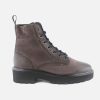 Women Paul Green | Paul Green - Perry Choco Vintage Lace-Up Boots On Labotte