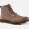 Men Sorel | Sorel - Madson Field Velvet Tan Lace-Up Boots On Labotte