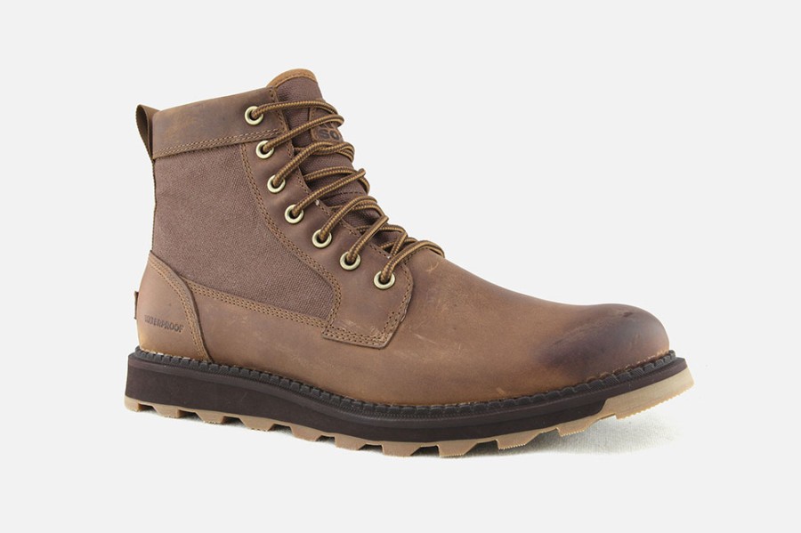 Men Sorel | Sorel - Madson Field Velvet Tan Lace-Up Boots On Labotte