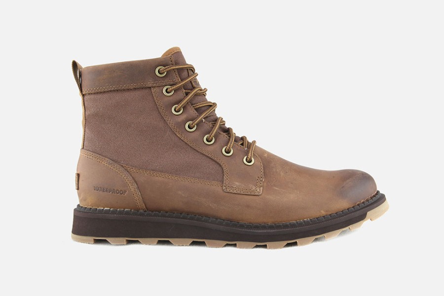 Men Sorel | Sorel - Madson Field Velvet Tan Lace-Up Boots On Labotte