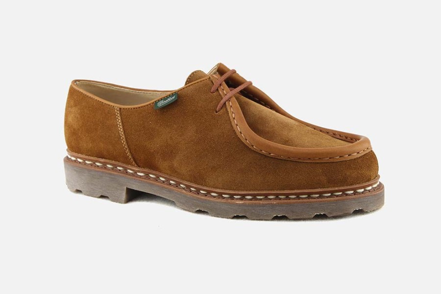 Men Paraboot | Paraboot - Michael Velours Whisky Derbies On Labotte